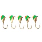 Fockety 5 Adet Buzda Balık Tutma aparatı Seti, Walleye Levrek Için Buzda Balık Tutma Yemleri Buzda Balık Tutma takımı Için Kafalar Panfish Crappie Jigler, Panfish Crappie Için Buzda