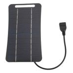 Fockety 5V 5W USB Güneş Paneli, Monokristal Taşınabilir Güneş Paneli Şarj Cihazı, Kamera Için Mini Solar Şarj Cihazı, Telefon, Su Pompası, Küçük Fan, Güç Bankası, Kamp Fenerleri, Seyahat