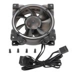 Fockety 80mm PWM 5V ARGB Kasa Fanı, 3.1 inç MFDB Hidrolik Rulman PWM Akıllı Sıcaklık Kontrolü 800‑2500RPM 7 Bıçaklı PC Kasa Fanı Sessiz Bilgisayar Soğutma Fanı ARGB Kasa Soğutucu Fan CPU