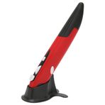 Fockety Kablosuz Optik Cep Kalem Fare, 2.4G 10m Mesafe Ayarlanabilir 800/1200/1600DPI Ergonomik Taşınabilir Mini Air Mouse Fare, 4 Tuşlu El Yazısı Dijital Kalem Fare PC Dizüstü Bilgisayar Notebook Bilgisayar için (Kırmızı)