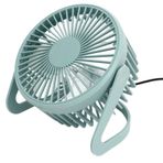 Fockety Masa Soğutma Fanı, Sessiz Küçük USB Masa Fanı Basınç Direnci Fırçasız Motor Dış Mekan Için Bakır Çekirdek Mili (Açık mavi)