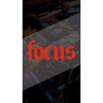 Focus 10X5CM Folyo Kesim Etiket Araba-Motor-Kask-Laptop Hologram Seçenekli Sticker Etiketi Fokus - Kırmızı - 10x5 Cm