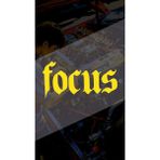 Focus 10X5CM Folyo Kesim Etiket Araba-Motor-Kask-Laptop Hologram Seçenekli Sticker Etiketi Fokus - Sarı - 10x5 Cm