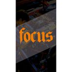 Focus 10X5CM Folyo Kesim Etiket Araba-Motor-Kask-Laptop Hologram Seçenekli Sticker Etiketi Fokus - Turuncu - 10x5 Cm