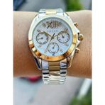 Focus Dual Time Aktif Göstregeler Komple Çelik Spor Şık Kullanıma Uygun Kadın Kol Saati - Renkli