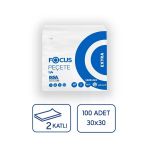 Focus Extra Kare Servis Peçetesi 30X30 Cm 100'Lü 24 Paket