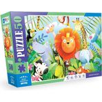 Focus Games BF314 Vahşi Hayvanlar 50 Parça Renkli Puzzle