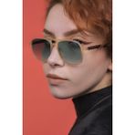 Focus On Asgard Matte Cream Unisex Güneş Gözlüğü - Koyu Yeşil