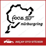 Focus St Nürburgring Sticker Focus Sticker Focus Araba Sticker