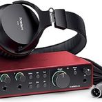 Focusrite Scarlett 2i2 Studio Gen 4 Ses Kayıt Paketi: Şarkı Yazarları İçin Kayıt, Yayın ve Podcasting İçin Kondansatör Mikrofon ve Kulaklık, USB Audio Arayüzü