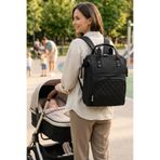 Focux-07 Klinkır Anne Bakım Bebek Çantası Anne Çantası Sırt Çantası - Siyah - Siyah