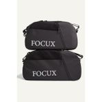 Focux Seyahat Valizi Seti Büyük Boy ve Orta Boy Ergonomik Tasarım 2'li Dayanıklı Kumaş - Siyah