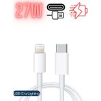 Fodos Apple Şarj Data Kablosu Usb-C To Lightning 27W - iPhone 14 - 14 Plus - 14 Pro - 14 Pro Max Uyumlu - 1 Metre - Beyaz