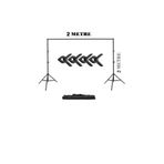 fodox 2x2 metre Fon Çekim Standı Ürün Ve Video Çekim Için Fon Perde Standı