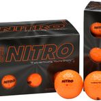 FOG Nitro Golf Nitro maksimum mesafe Golf Topu (12 adet) Turuncu