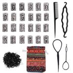 FOGAWA 30 adet sakal boncuğu, Viking Rune inciler, sakal incileri, örgü inciler, İskandinav saç boncukları, lastik bantlı ve bileklik için iplik geçiricili boncuklar, kolye, kendin yap kolye ucu, takı
