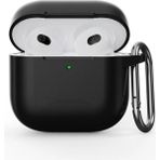 Fogy Airpods 4. Nesil Liquid Silicone Hq Tıpalı Silikon Kılıf - Siyah
