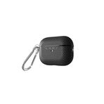 Fogy Airpods Pro 2 ile Uyumlu Kılıf Darbelere Karşı Dayanıklı Düğmeli Kılıf, Siyah