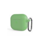Fogy Airpods Pro 2 ile Uyumlu Silikon Kılıf Ve Taşıma Çengeli, Açık Yeşil