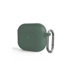 Fogy Airpods Pro 2 ile Uyumlu Silikon Kılıf Ve Taşıma Çengeli, Koyu Yeşil