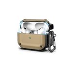 Fogy Airpods Pro (2.nesil) ile Uyumlu Mıknatıslı Kapak Şık GörünüşKancalı Asgard Kılıf, Kahverengi