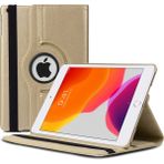 Fogy Apple iPad 10.2 Inç 9.nesil 360° Dönebilen Standlı Premium Tablet Kılıfı - Altın