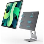 Fogy Apple İpad Air 11 ipad Air 4/5/6 m2/m3/ipad pro 11 2022 Uyumlu 360° Dönen Yüzen Alüminyum Alaşım Taban Güçlü Mıknatıs Dock iPad Standı Masa için 2024/2024
