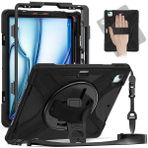 Fogy Apple iPad Air 13INÇ M2 2024 Case Ergonomik Tasarım ve Kolay Kullanım Zırh Tablet Kılıfı - Gri - Siyah