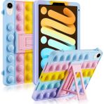 Fogy Apple Ipad Mini 7 Uyumlu Kılıf Popit Standlı Eğlenceli Çocuk Kılıfı - Çok Renkli