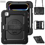 Fogy Apple iPad Pro 13INÇ M4 2024 Case Ergonomik Tasarım ve Kolay Kullanım Zırh Tablet Kılıfı - Gri - Siyah