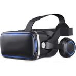 Fogy Apple Iphone 11/12/13/14 Uyumlu Sanal Gerçeklik Gözlüğü Kulaklıklı 3D Vr Filmler&video Oyunları - Siyah