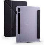 Fogy Galaxy Tab S7 Fe Lte (T737-T736-T733-T730) Kalemlikli Premium Standlı Katlanabilir Uyku Modu Özellikli Tablet Kılıfı - Siyah
