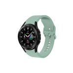 Fogy Galaxy Watch 4 Classic 42mm ile Uyumlu Yumuşak Sağlam Esnek Silikon Kordon Silikon Kordon, Açık Yeşil