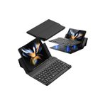 Fogy Galaxy Z Fold 5/6/7 ile Uyumlu Standlı Bluetooth Klavyeli Ve Keyboard Kapak, Siyah