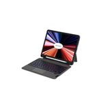 Fogy Ipad 10.2 2021 (9.Nesil) ile Uyumlu Mag Touch Blutooth Klavyeli Işıklı Standlı Kılıf (Tablet Değildir)