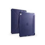 Fogy Ipad (10,Nesil) 10.9" 2022 ile Uyumlu Katlanır Kalemlikli Standlı Uyku Modlu Akıllı Kılıf, Lacivert