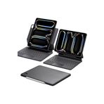Fogy İpad Air 11 Inç M2/M3 2024/2025 ile Uyumlu Magic Keyboard Işıklı Klavyeli Kılıfı