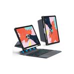 Fogy Ipad Air 11 M3 Çipli 2025 ile Uyumlu Mag Touchpad Blutooth Işıklı Standlı Klavyeli Kılıf