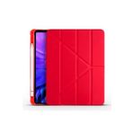 Fogy Ipad Air 5.Nesil 10.9" 2022 ile Uyumlu Standlı Kalem Bölmeli Akıllı Kılıf, Kırmızı