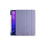 Fogy Ipad Air 5.Nesil 10.9" 2022 ile Uyumlu Standlı Kalem Bölmeli Akıllı Kılıf, Mor