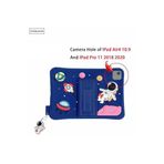 Fogy İpad Pro 11 1/2/3/4. Nesil ile Uyumlu Case Silikon Astronot Tasarım Tablet Kapağı Kılıfı