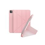 Fogy İpad Pro 7.Nesil 13"inç M4 2024 ile Uyumlu Kılıf Kalem Bölmeli Standlı Tablet Case A2837 A2930, Pembe
