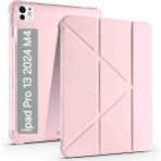 Fogy Ipad Pro 7.nesil 13"inç M4 2024 Uyumlu Kılıf Kalem Bölmeli Standlı Tablet Case A2837 A2930 - Rose
