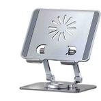 Fogy iPad Standı Metal Protatif Masaüstü 360 Derece Ayarlanabilir Stand - Gri