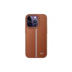 Fogy Iphone 13 Pro ile Uyumlu Kılıf Içi Kadife Dışı Deri Görünümlü A Kalite Lizbon Kapak, Kahverengi