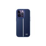 Fogy Iphone 13 Pro ile Uyumlu Kılıf Içi Kadife Dışı Deri Görünümlü A Kalite Lizbon Kapak, Lacivert