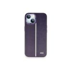 Fogy Iphone 14 ile Uyumlu Kılıf Içi Kadife Dışı Deri Görünümlü A Kalite Lizbon Kapak, Derin Mor
