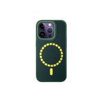 Fogy Iphone 14 Pro ile Uyumlu Kılıf Içi Kadife Dışı Deri Görünümlü A Kalite Forum Kapak, Koyu Yeşil
