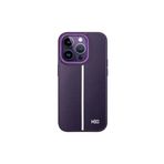 Fogy Iphone 14 Pro ile Uyumlu Kılıf Içi Kadife Dışı Deri Görünümlü A Kalite Lizbon Kapak, Derin Mor