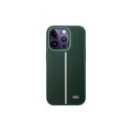 Fogy Iphone 14 Pro ile Uyumlu Kılıf Içi Kadife Dışı Deri Görünümlü A Kalite Lizbon Kapak, Koyu Yeşil